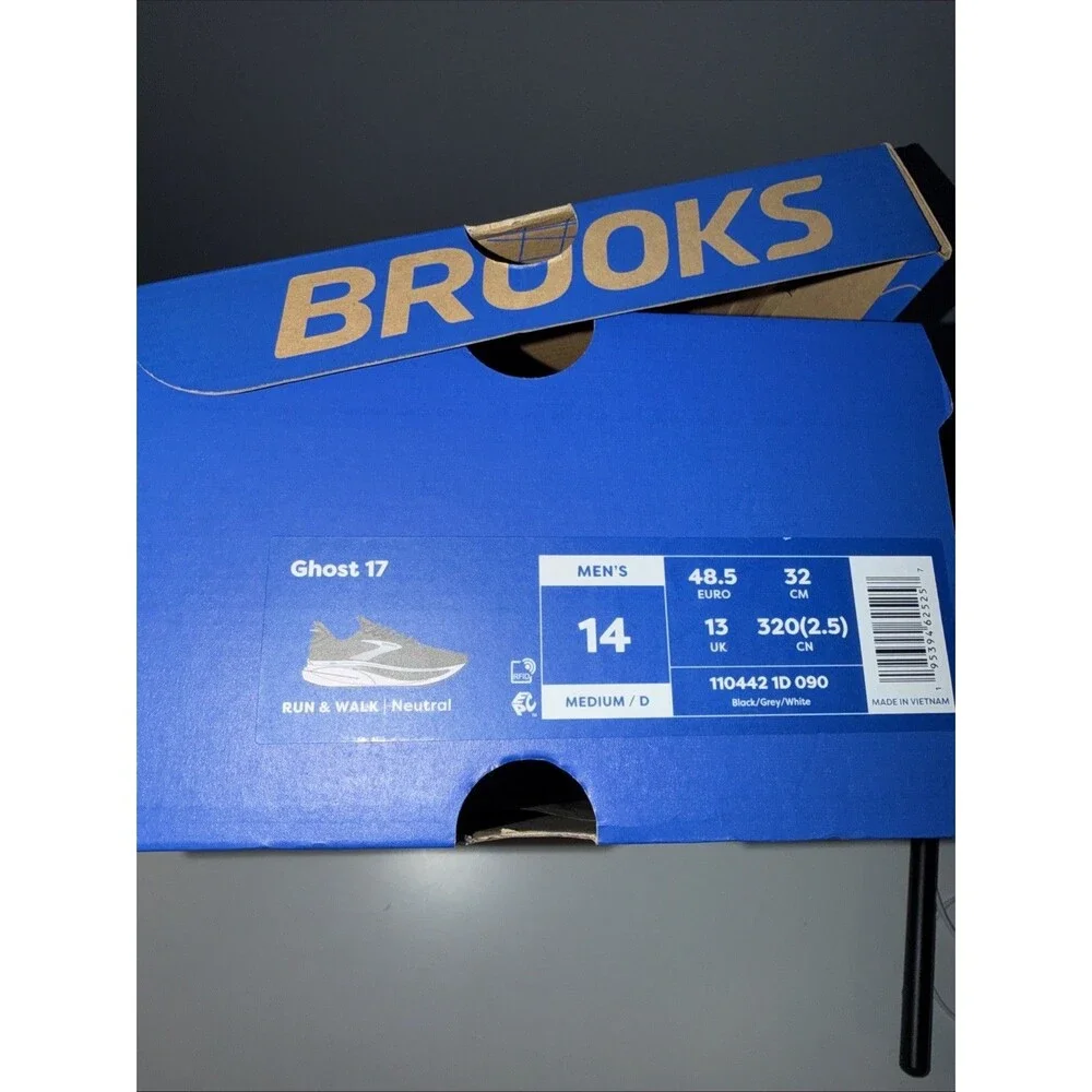 Brooks Men’s Ghost 17 EMPTY SHOE BOX ONLY Storage Organization Original Package